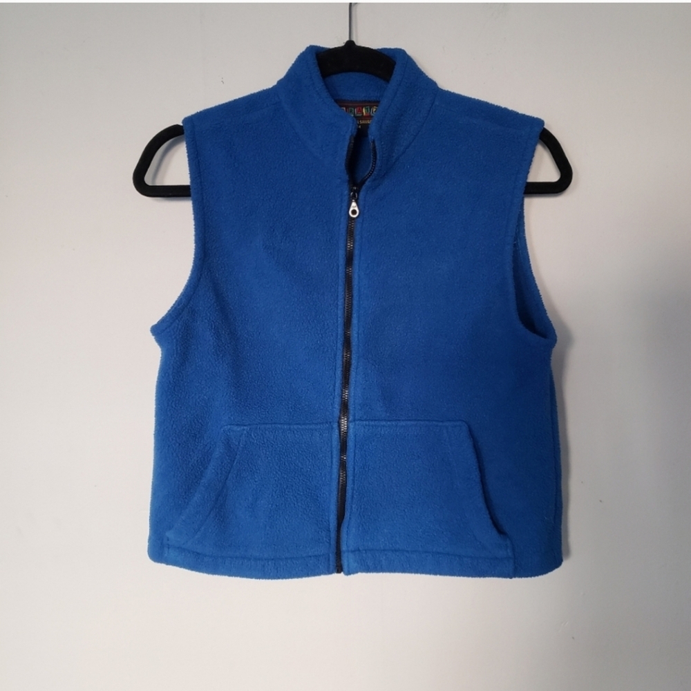 Boys Bratz blue zip front fleece vest